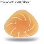 Prótese Mamária de Silicone com Fundo Côncavo Triangular Pós-operatório Compensatório, 150g, 200g, 250g, 300g, 350g, 400g, 450g, 500g, 600g