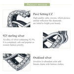 Contas Vazadas em Forma de Coração com Diamante em Prata Esterlina S925 Acessórios para Pulseira DIY, SCC432