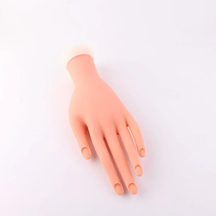 Modelo de Mão Artificial para Prática de Manicure Modelo de Exposição de Mão Simulada, Posicionável, Não Flexível