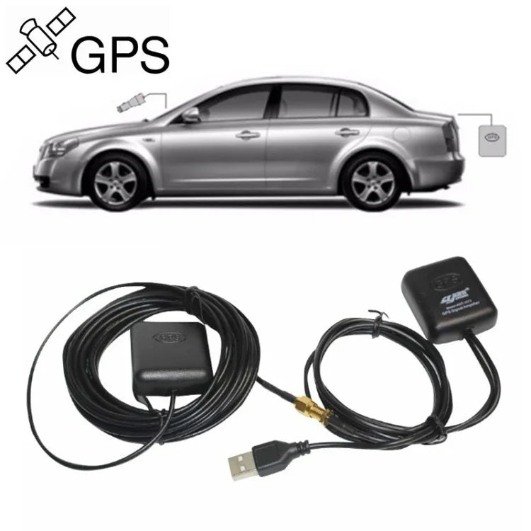 Amplificador de Sinal de Antena GPS para Carro 2 em 1, Amplificador de Sinal