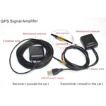 Amplificador de Sinal de Antena GPS para Carro 2 em 1, Amplificador de Sinal