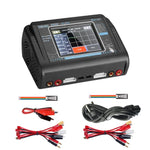 Carregador de Bateria de Lítio para Modelo de Avião de Controlo Remoto HTRC T240 Touch Balance, Carregador B6, Ficha UE, Ficha US