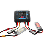 Carregador de Bateria de Lítio para Modelo de Avião de Controlo Remoto HTRC T240 Touch Balance, Carregador B6, Ficha UE, Ficha US