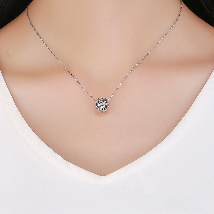 Contas em Forma de Flor com Gota de Óleo em Prata Esterlina S925 para Pulseiras DIY, SCC729