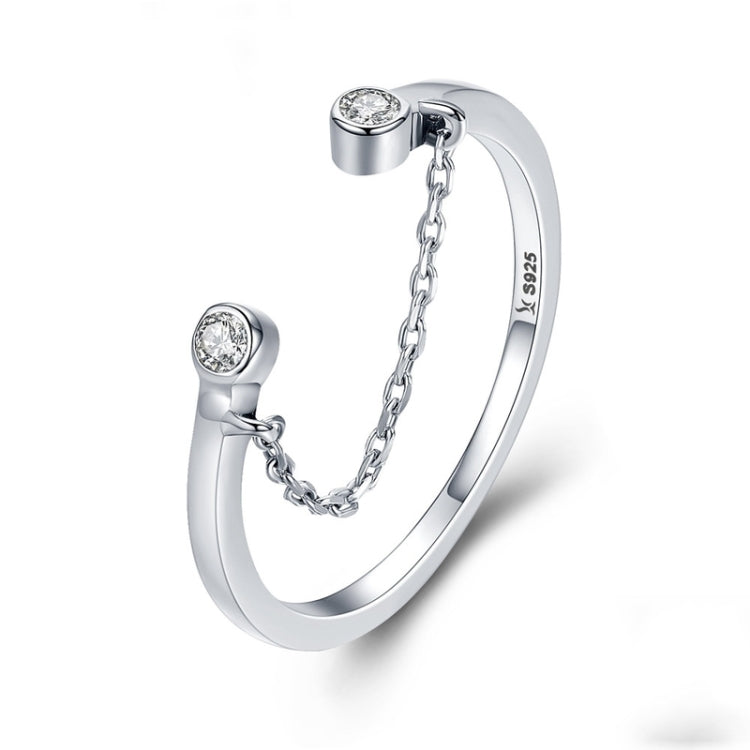 Pulseira de Prata Zircão S925 Anel Aberto para Senhora, SCR216