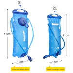 Saco de Água para Ciclismo Rhinowalk 2L/3L Abertura Total Saco de Água para Beber Exterior Equipamento de Hidratação, RK18101 azul 2L, RK18101 vermelho 2L, RK18103 azul 3L