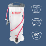 Saco de Água para Ciclismo Rhinowalk 2L/3L Abertura Total Saco de Água para Beber Exterior Equipamento de Hidratação, RK18101 azul 2L, RK18101 vermelho 2L, RK18103 azul 3L