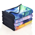 Toalha antiderrapante ecológica de microfibra, tapete de yoga dobrável para desporto, tamanho: 183 x 63 cm, verde, azul escuro, roxo, amarelo