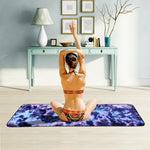 Toalha antiderrapante ecológica de microfibra, tapete de yoga dobrável para desporto, tamanho: 183 x 63 cm, verde, azul escuro, roxo, amarelo