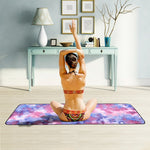 Toalha antiderrapante ecológica de microfibra, tapete de yoga dobrável para desporto, tamanho: 183 x 63 cm, verde, azul escuro, roxo, amarelo