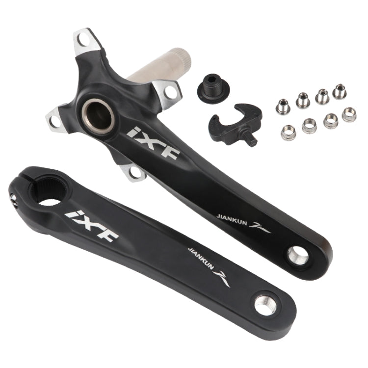 Pedaleira oca modificada JIANKUN IXF para bicicleta de montanha, prato único, pedaleiras esquerda e direita, eixo inferior, pedaleira esquerda e direita, pedaleira esquerda e direita + suporte inferior
