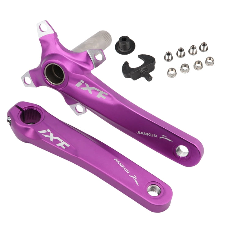 Pedaleira oca modificada JIANKUN IXF para bicicleta de montanha, prato único, pedaleiras esquerda e direita, eixo inferior, pedaleira esquerda e direita, pedaleira esquerda e direita + suporte inferior