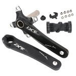 Pedaleira oca modificada JIANKUN IXF para bicicleta de montanha, prato único, pedaleiras esquerda e direita, eixo inferior, pedaleira esquerda e direita, pedaleira esquerda e direita + suporte inferior