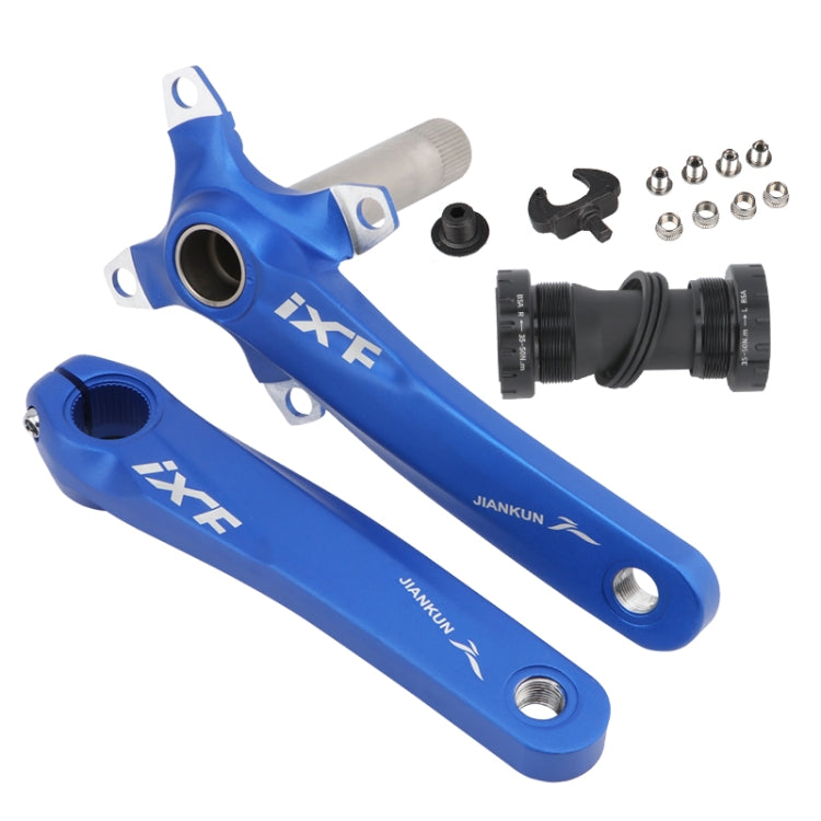 Pedaleira oca modificada JIANKUN IXF para bicicleta de montanha, prato único, pedaleiras esquerda e direita, eixo inferior, pedaleira esquerda e direita, pedaleira esquerda e direita + suporte inferior
