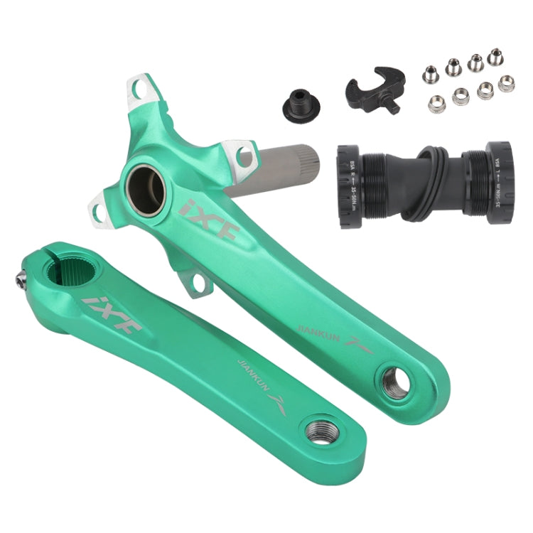 Pedaleira oca modificada JIANKUN IXF para bicicleta de montanha, prato único, pedaleiras esquerda e direita, eixo inferior, pedaleira esquerda e direita, pedaleira esquerda e direita + suporte inferior