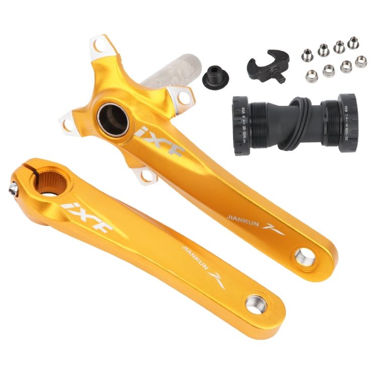 Pedaleira oca modificada JIANKUN IXF para bicicleta de montanha, prato único, pedaleiras esquerda e direita, eixo inferior, pedaleira esquerda e direita, pedaleira esquerda e direita + suporte inferior