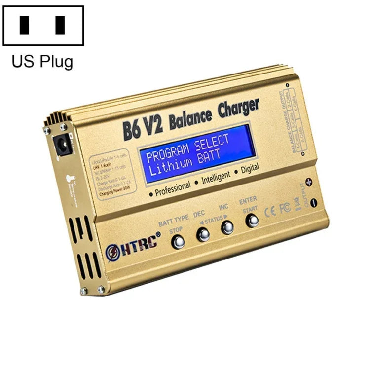 Carregador Inteligente de Balanço para Modelo de Avião HTRC B6 V2, Ficha US, Ficha UE, Ficha UK, Ficha AU