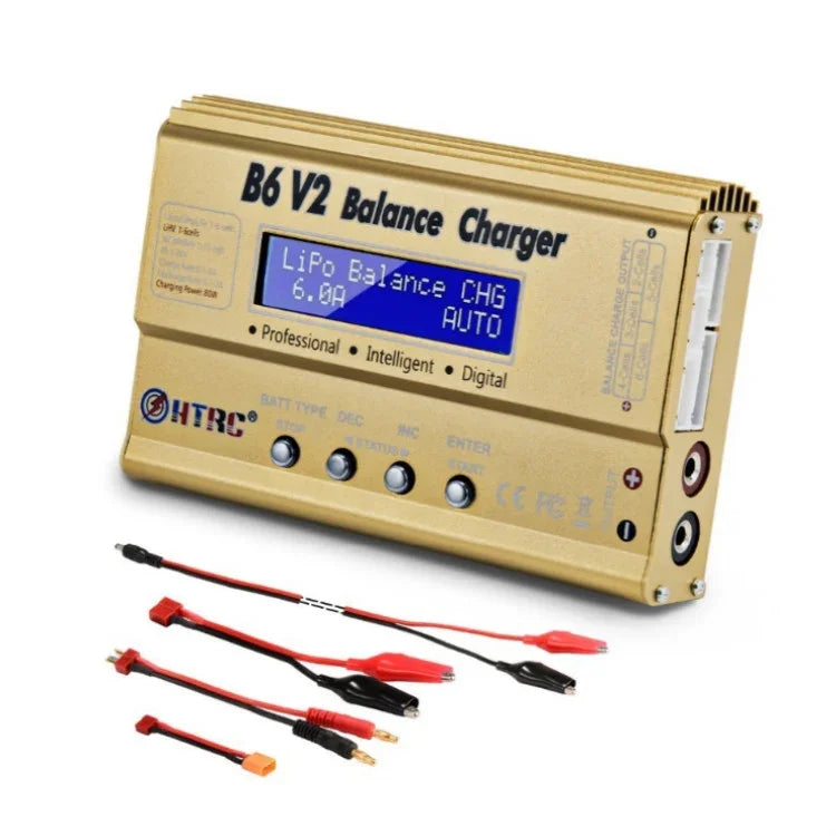 Carregador Inteligente de Balanço para Modelo de Avião HTRC B6 V2, Ficha US, Ficha UE, Ficha UK, Ficha AU