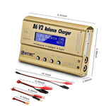Carregador Inteligente de Balanço para Modelo de Avião HTRC B6 V2, Ficha US, Ficha UE, Ficha UK, Ficha AU