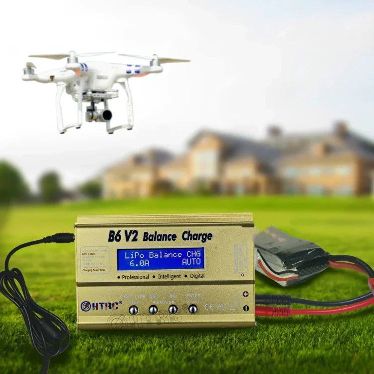 Carregador Inteligente de Balanço para Modelo de Avião HTRC B6 V2, Ficha US, Ficha UE, Ficha UK, Ficha AU