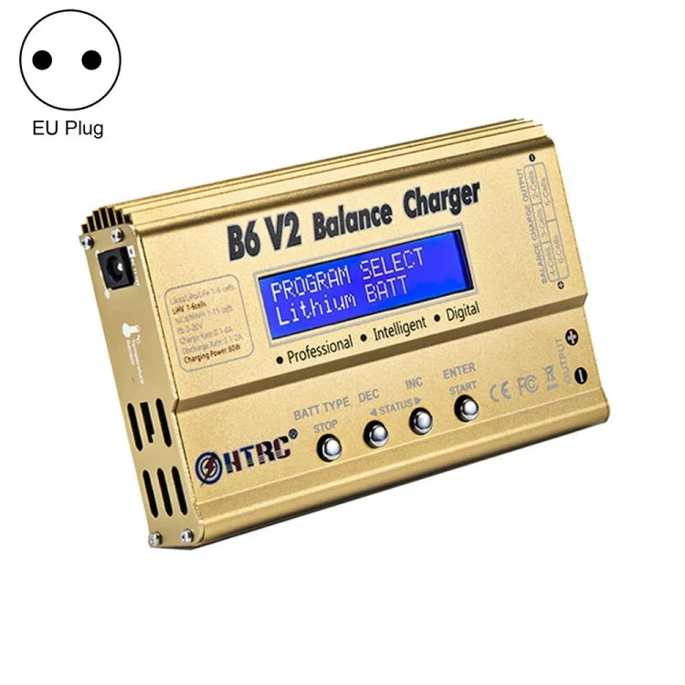 Carregador Inteligente de Balanço para Modelo de Avião HTRC B6 V2, Ficha US, Ficha UE, Ficha UK, Ficha AU