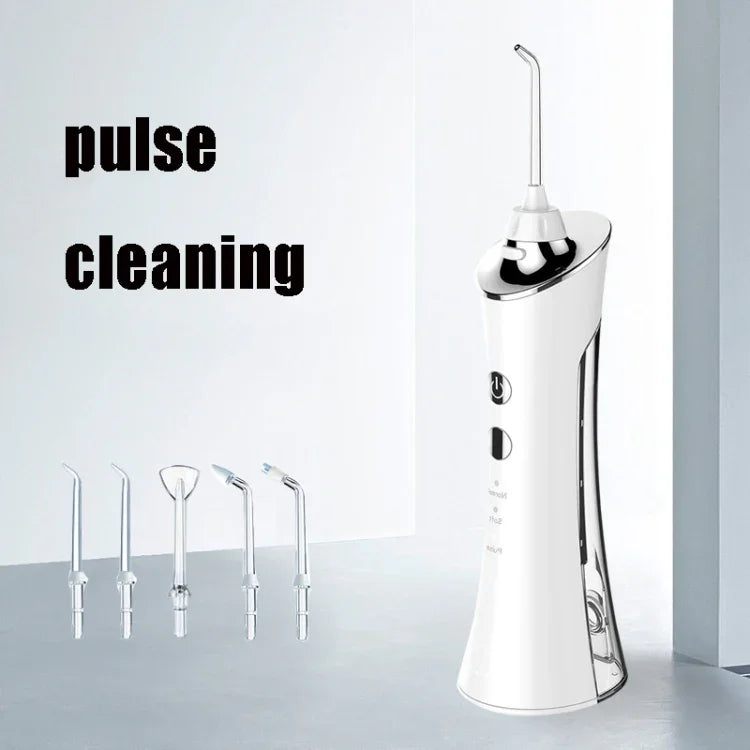 Escova Dental Elétrica com Jato de Água, Escalador Dentário Portátil para Casa, Branco, Rosa, Azul