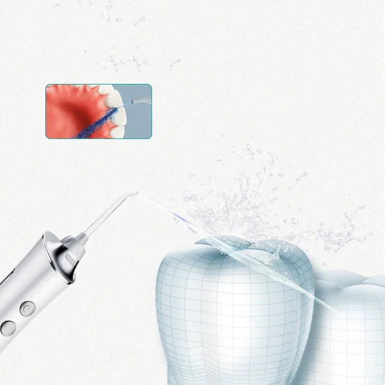Escova Dental Elétrica com Jato de Água, Escalador Dentário Portátil para Casa, Branco, Rosa, Azul