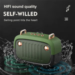 Altifalante Bluetooth Sem Fios BS32D Subwoofer de Desenho Animado Cartão Exterior Altifalante Mini Portátil, Azul, Preto, Cinzento Prateado, Laranja, Verde