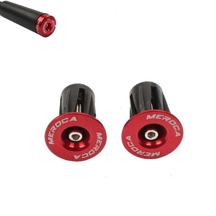 1 par de tampas de extremidade para barra de bloqueio de expansão MEROCA para bicicleta de montanha, tampas para barra de bicicleta de estrada, preto, vermelho, azul, verde, roxo, dourado, titânio, colorido eletroplatinado