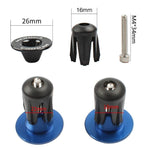1 par de tampas de extremidade para barra de bloqueio de expansão MEROCA para bicicleta de montanha, tampas para barra de bicicleta de estrada, preto, vermelho, azul, verde, roxo, dourado, titânio, colorido eletroplatinado