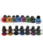 1 par de tampas de extremidade para barra de bloqueio de expansão MEROCA para bicicleta de montanha, tampas para barra de bicicleta de estrada, preto, vermelho, azul, verde, roxo, dourado, titânio, colorido eletroplatinado