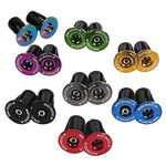 1 par de tampas de extremidade para barra de bloqueio de expansão MEROCA para bicicleta de montanha, tampas para barra de bicicleta de estrada, preto, vermelho, azul, verde, roxo, dourado, titânio, colorido eletroplatinado