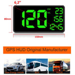 C1090 6.2 inch HUD Car Head-up Display GPS Car Universal Mileage Speed Meter Speeding Alarm / GPS Satellite Speed Measurement, C1090  6.2 inch