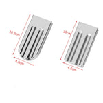 Molde DIY para gelados em aço inoxidável, molde para gelados caseiros, 6 cabeças planas com ranhuras duplas, 6 cabeças redondas com ranhuras duplas, 3 cabeças planas e 3 redondas com ranhuras duplas, 6 copos de melancia com ranhuras duplas