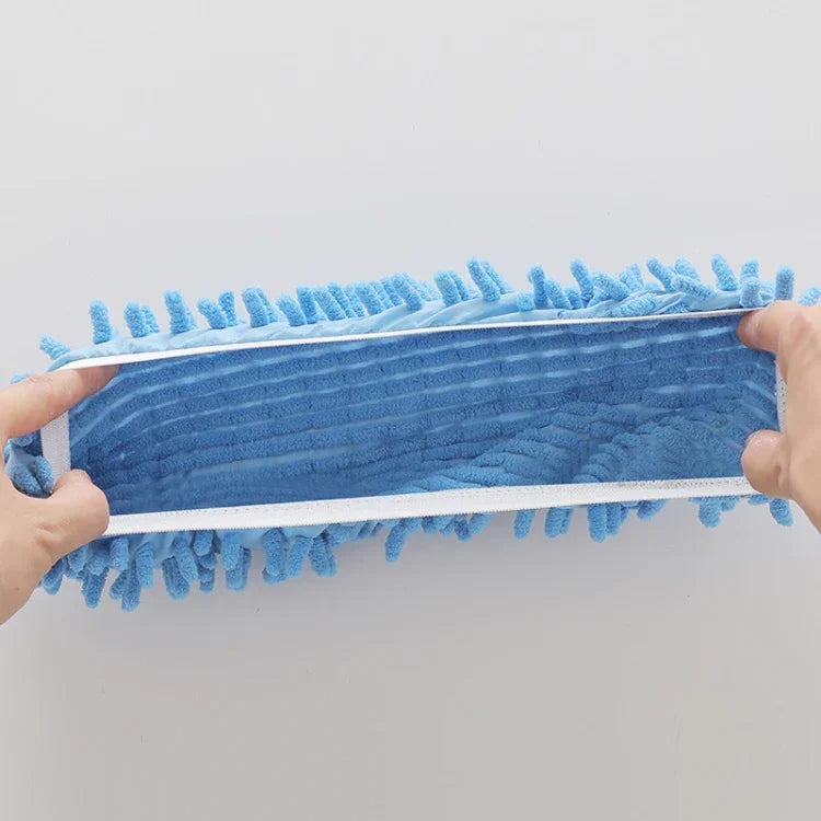2pcs Capa de Sapato para Limpeza Preguiçosa de Chenille Mopa para Limpar Piso Removível e Lavável Cor Aleatória, Mopa para Piso