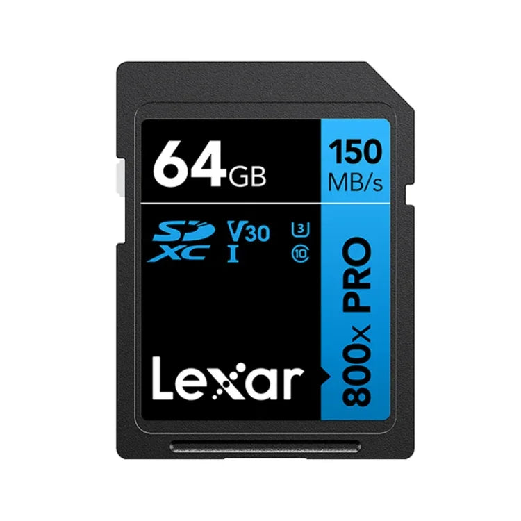 Cartão de Memória Lexar SD-800X Pro Alta Velocidade para Câmara SLR, 32GB, 64GB