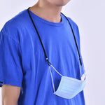 10 unidades de cordão ajustável anti-perda para máscara com gancho para orelha, caxemira, branco, preto, amarelo, verde, azul, rosa, vermelho, cinzento