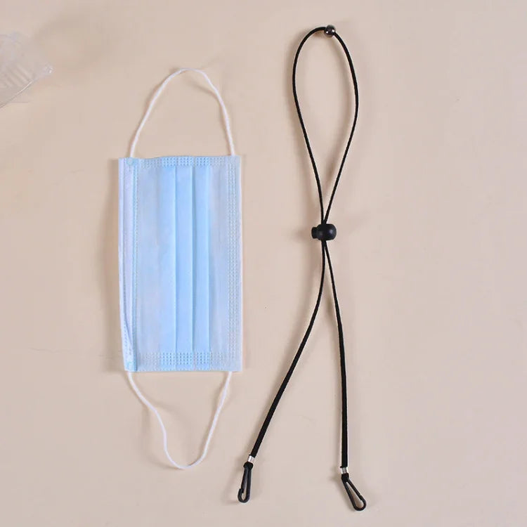 10 unidades de cordão ajustável anti-perda para máscara com gancho para orelha, caxemira, branco, preto, amarelo, verde, azul, rosa, vermelho, cinzento