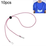 10 unidades de cordão ajustável anti-perda para máscara com gancho para orelha, caxemira, branco, preto, amarelo, verde, azul, rosa, vermelho, cinzento