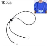 10 unidades de cordão ajustável anti-perda para máscara com gancho para orelha, caxemira, branco, preto, amarelo, verde, azul, rosa, vermelho, cinzento
