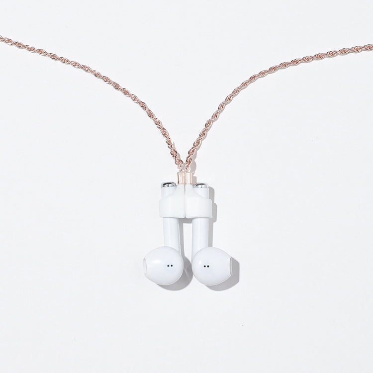 Corrente Anti-perda para Auriculares Sem Fios AIRPODS com Capa Magnética Forte em Aço Inoxidável Titânio, Cores Dourado, Rosa, Preto, Aço