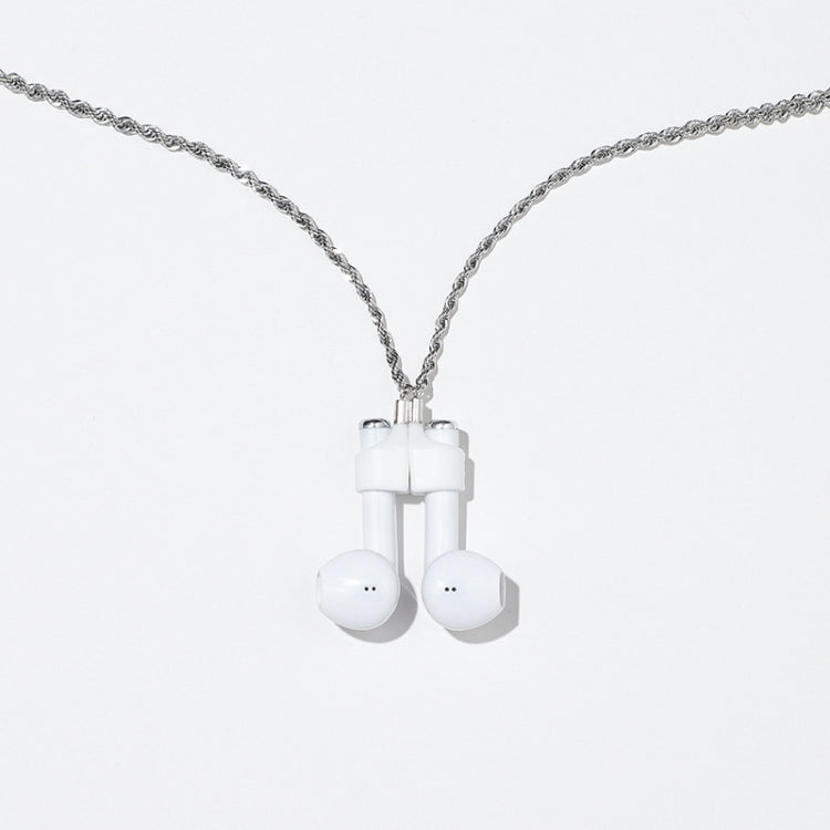 Corrente Anti-perda para Auriculares Sem Fios AIRPODS com Capa Magnética Forte em Aço Inoxidável Titânio, Cores Dourado, Rosa, Preto, Aço