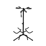 Suporte para Guitarra com Tripé e Ajuste de Altura de Três Cabeças, Suporte para Guitarra de Três Cabeças