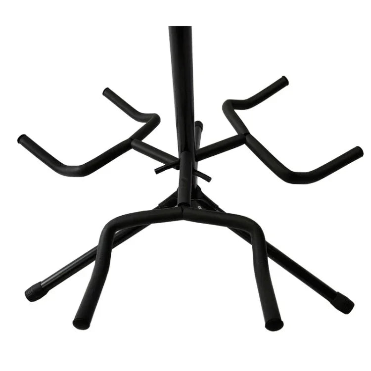 Suporte para Guitarra com Tripé e Ajuste de Altura de Três Cabeças, Suporte para Guitarra de Três Cabeças