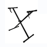 Suporte para Órgão Eletrónico em Tubo Único em Forma de X, Suporte para Órgão Eletrónico em Forma de X