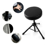 Banco Universal para Instrumentos Musicais com Suporte Metálico Elevatório e Banco Redondo