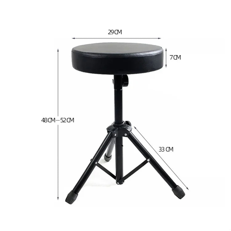 Banco Universal para Instrumentos Musicais com Suporte Metálico Elevatório e Banco Redondo