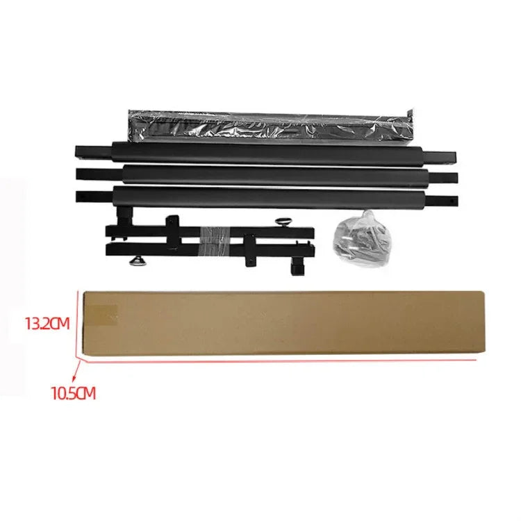 Suporte Dobrável de Metal Longo para Exposição de Guitarra, Três Prateleiras, Cinco Prateleiras, Sete Prateleiras, Nove Prateleiras