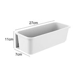Prateleira de Especiarias de Cozinha Tipo Gaveta Montada na Parede, Prateleira de Armazenamento para Armários Domésticos e Utensílios de Cozinha Sem Perfurações, Branco, Cinzento