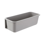 Prateleira de Especiarias de Cozinha Tipo Gaveta Montada na Parede, Prateleira de Armazenamento para Armários Domésticos e Utensílios de Cozinha Sem Perfurações, Branco, Cinzento